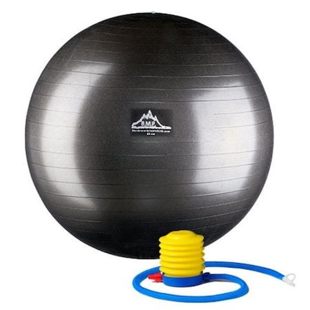 Black Mountain Products 55 cm. Professional Grade Exercise Stability Ball, Black BL39243